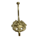 Wall-mounted brass hook