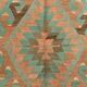5x8 Blue & Brown Turkish Vintage Kilim Rug, 153x235Cm SK 35166