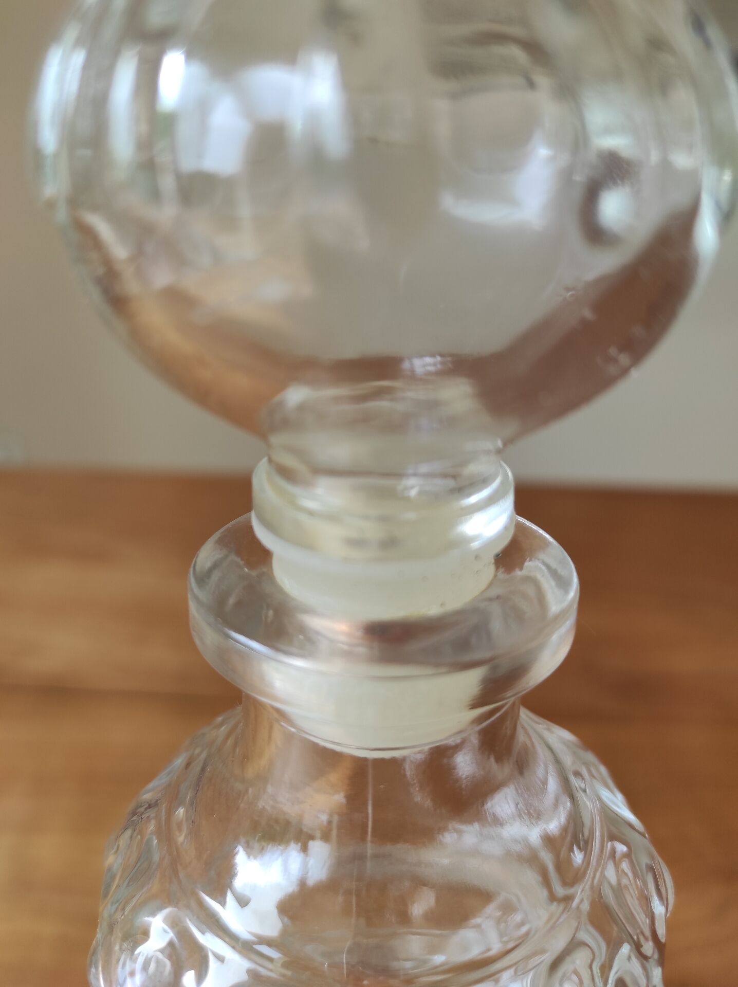 Vintage glass carafe 0.375 L