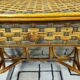 Hairdresser, bamboo and rattan desk 1970