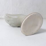 Vintage stoneware hand ring holder soliflore jewelry holder