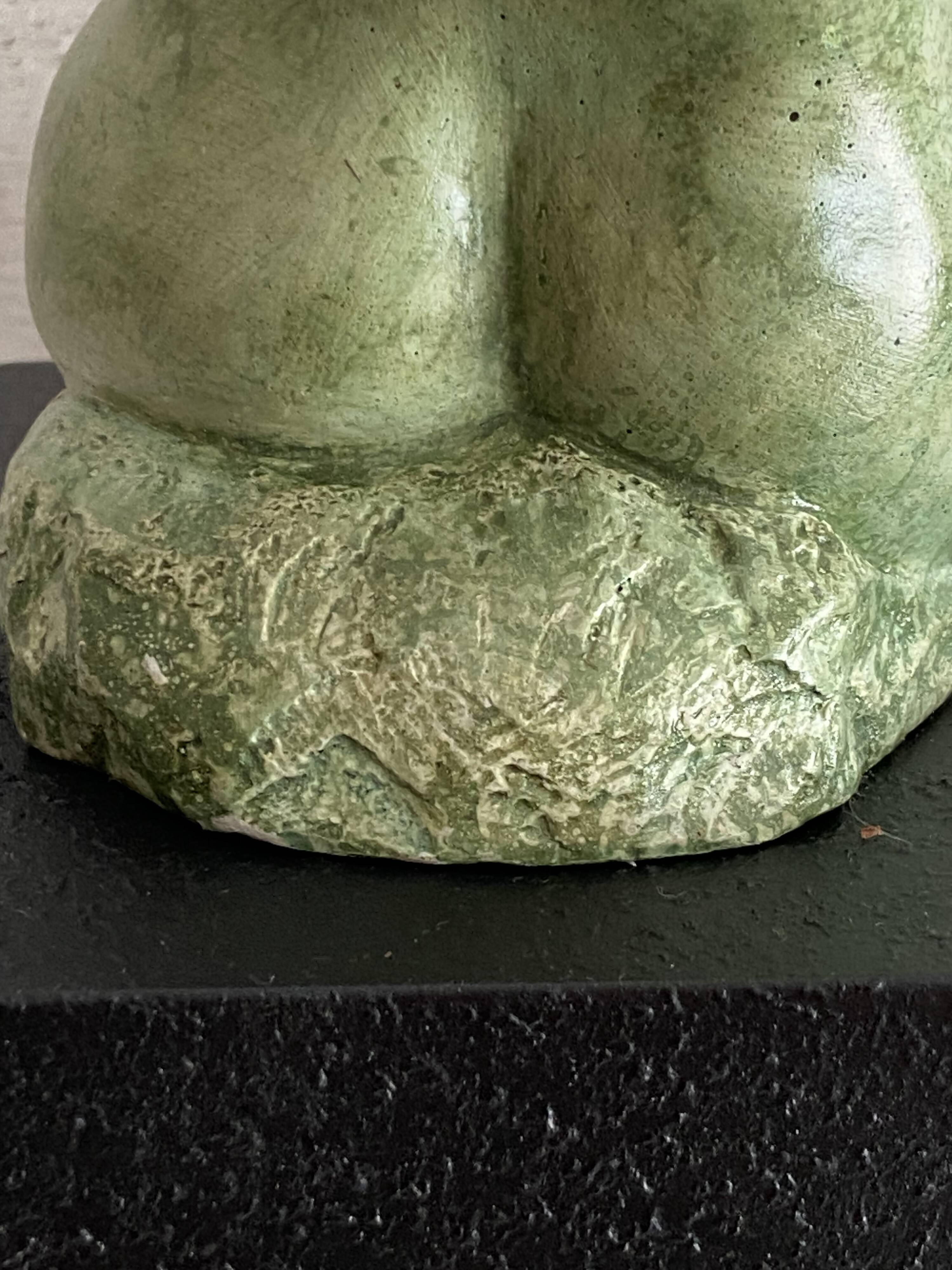 Contemporary & Atypical Design Sculpture Statue Figure Hard Plaster Art Deco