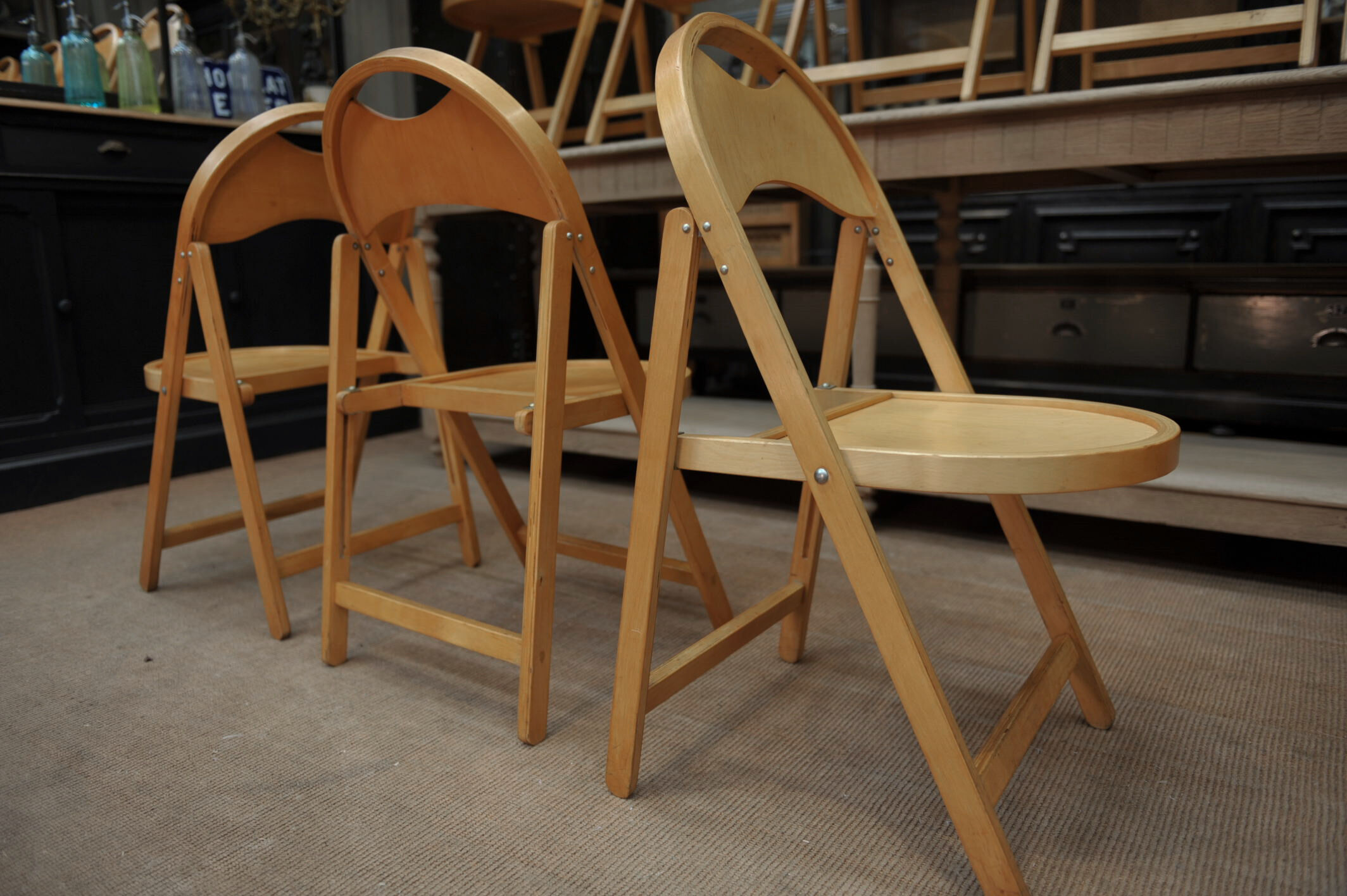 Old folding chairs OTK 1950s