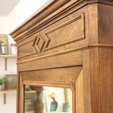 Walnut Bonnetière wardrobe