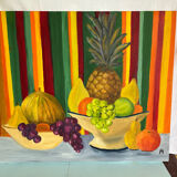 Painting on canvas signed