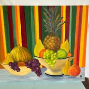 Tableau peinture sur toile signé