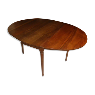 Oval folding dining table