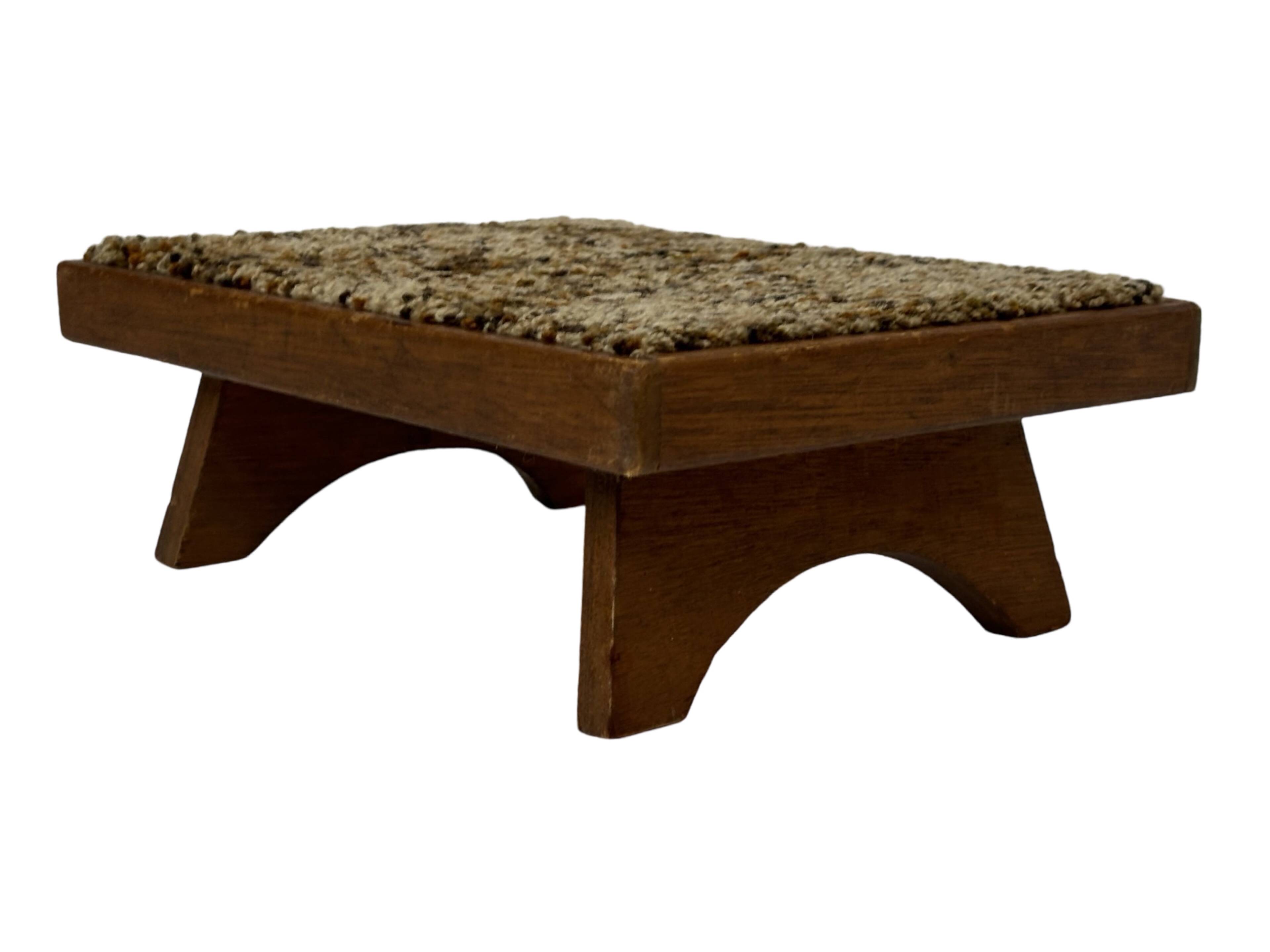 Vintage footstool 60's minimal stool low model