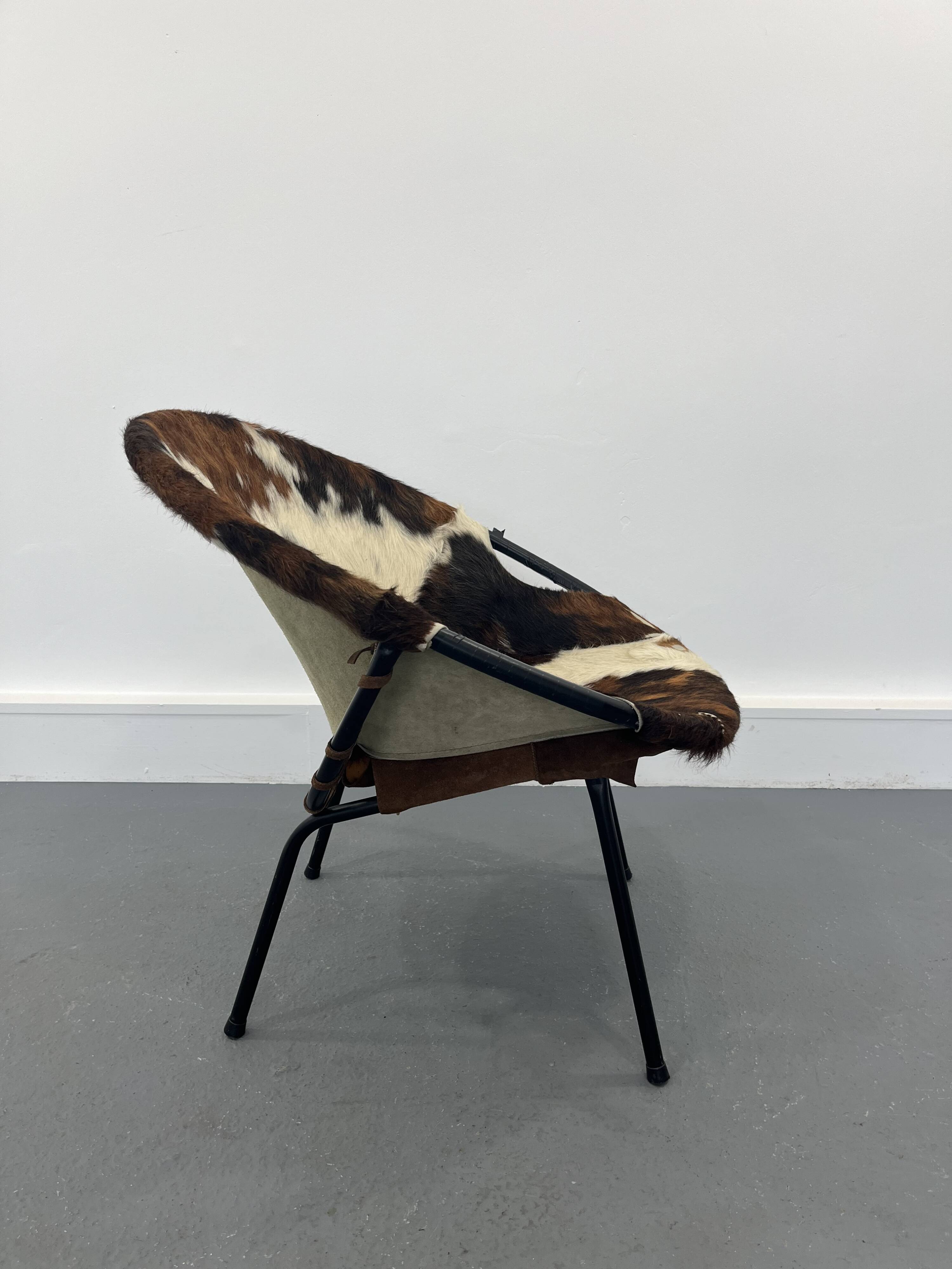 Mid-Century Swivel Balloon Armchair from Lusch & Co, 1960s