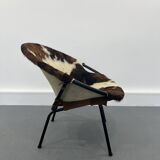 Mid-Century Swivel Balloon Armchair from Lusch & Co, 1960s