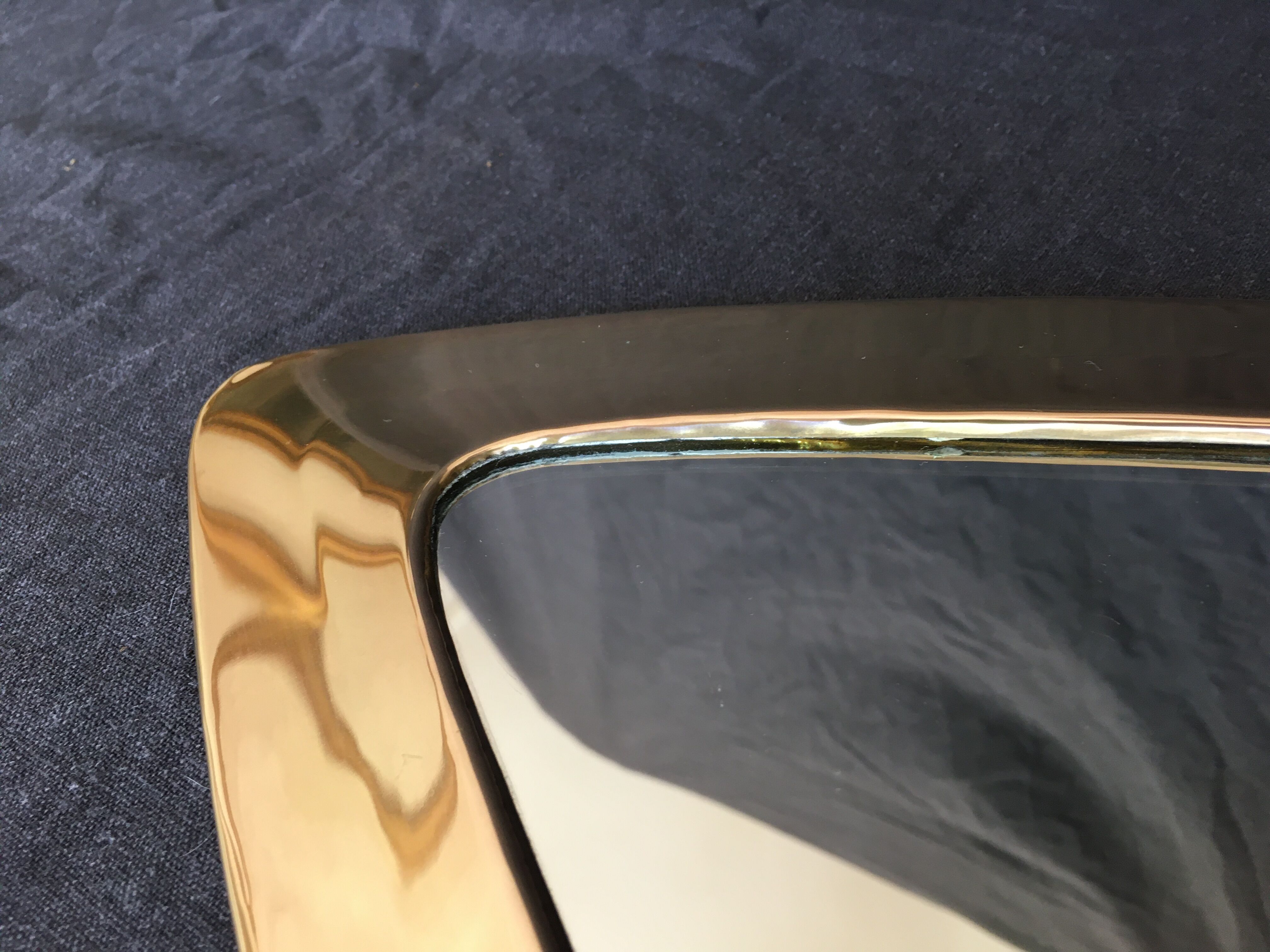 Golden drop mirror   28x42cm