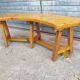Table et banc châlet de montagne