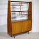 Mid-Century Highboard with Kidney Shaped Shelf in Teak, 1960s