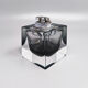 1960s grey table lighter in Murano Sommerso glass by Flavio Poli for Seguso