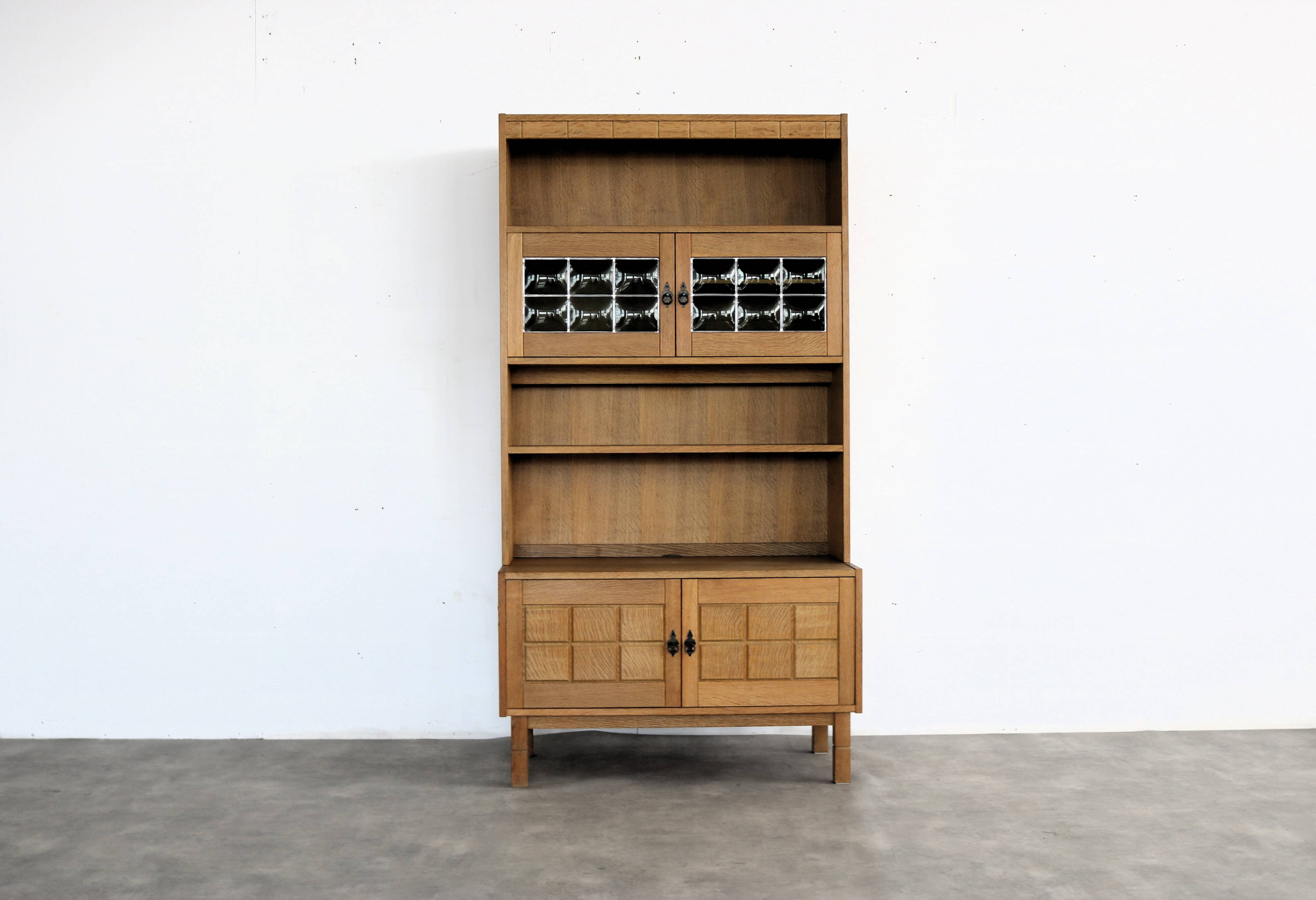 brutalist bookcase | wall cabinet | oak | 60s | Danish (2)