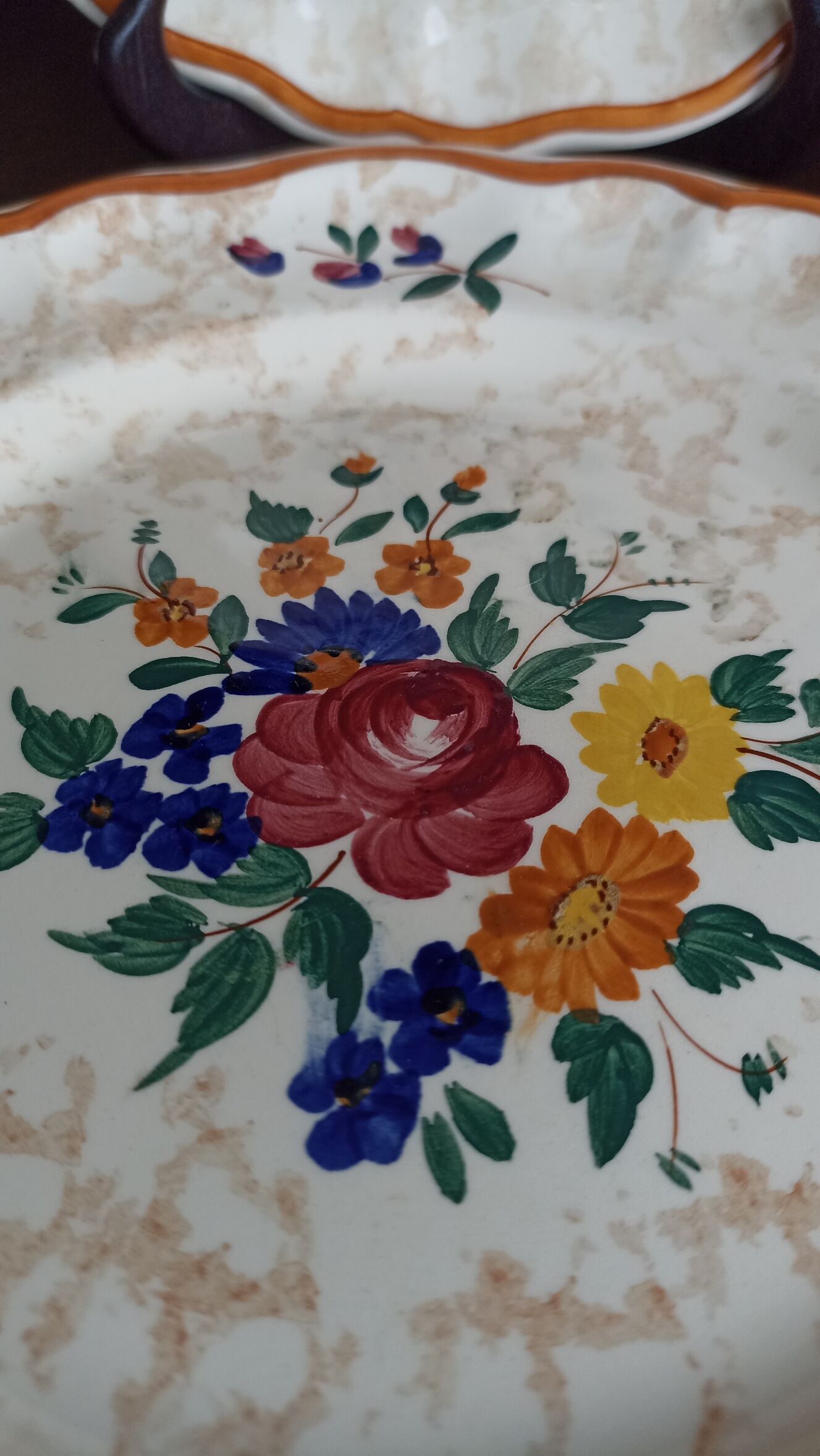5 flat earthenware plates from Longchamp - Mistral