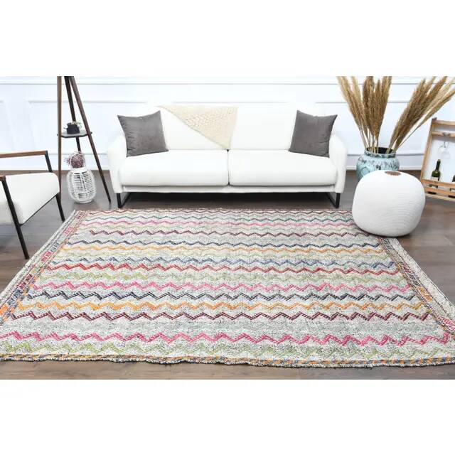 1970s Vintage Turkish Oushak Handmade Wool Cotton Gray Area Rug 192x269