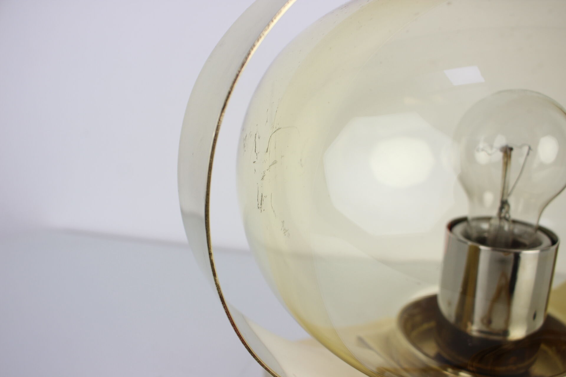 Preciosa Gold Wall Lamp or Table Lamp / Kamenický Šenov, 1970s