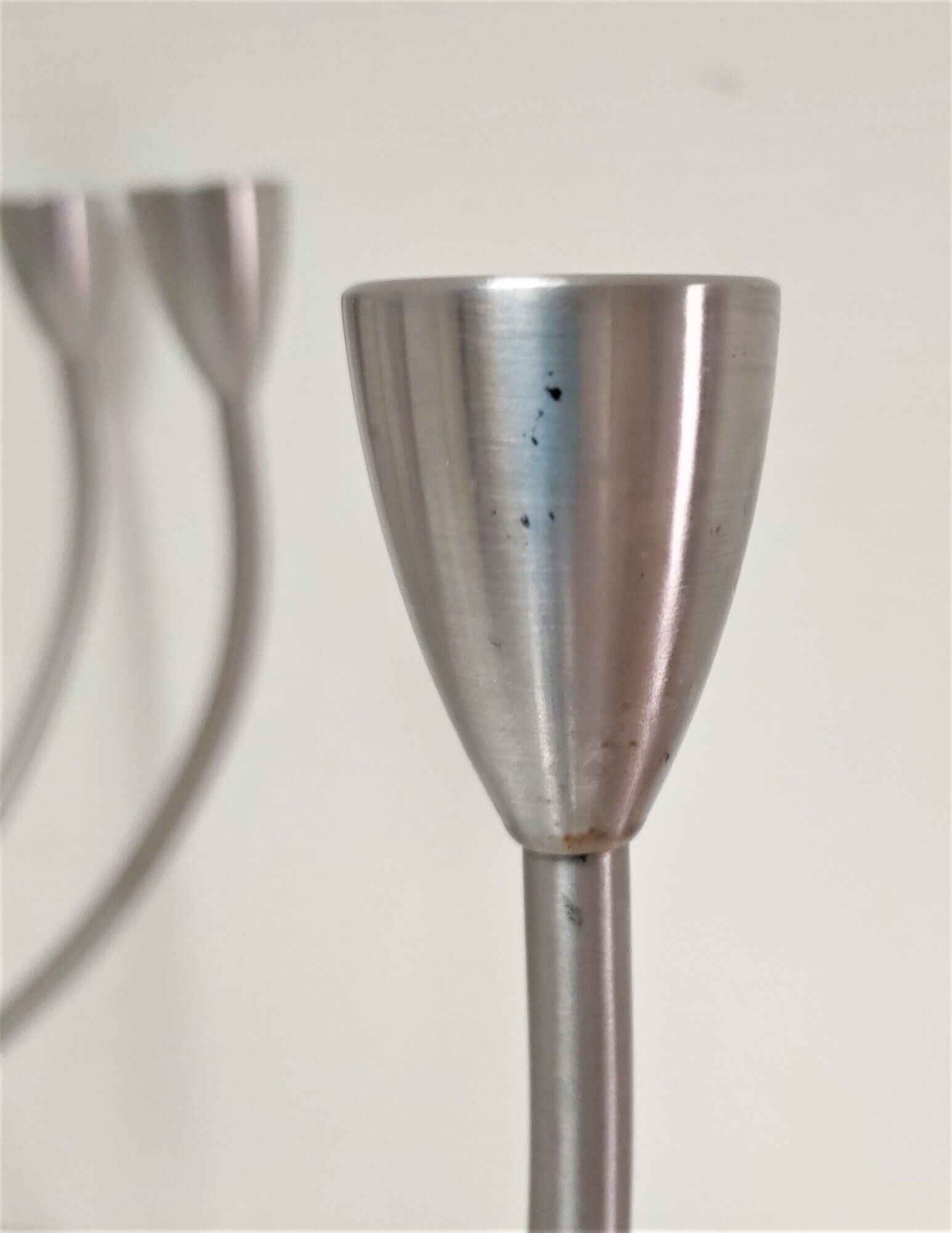 Pair of metal candlesticks model Stockholm design Hagberg Ikea vintage