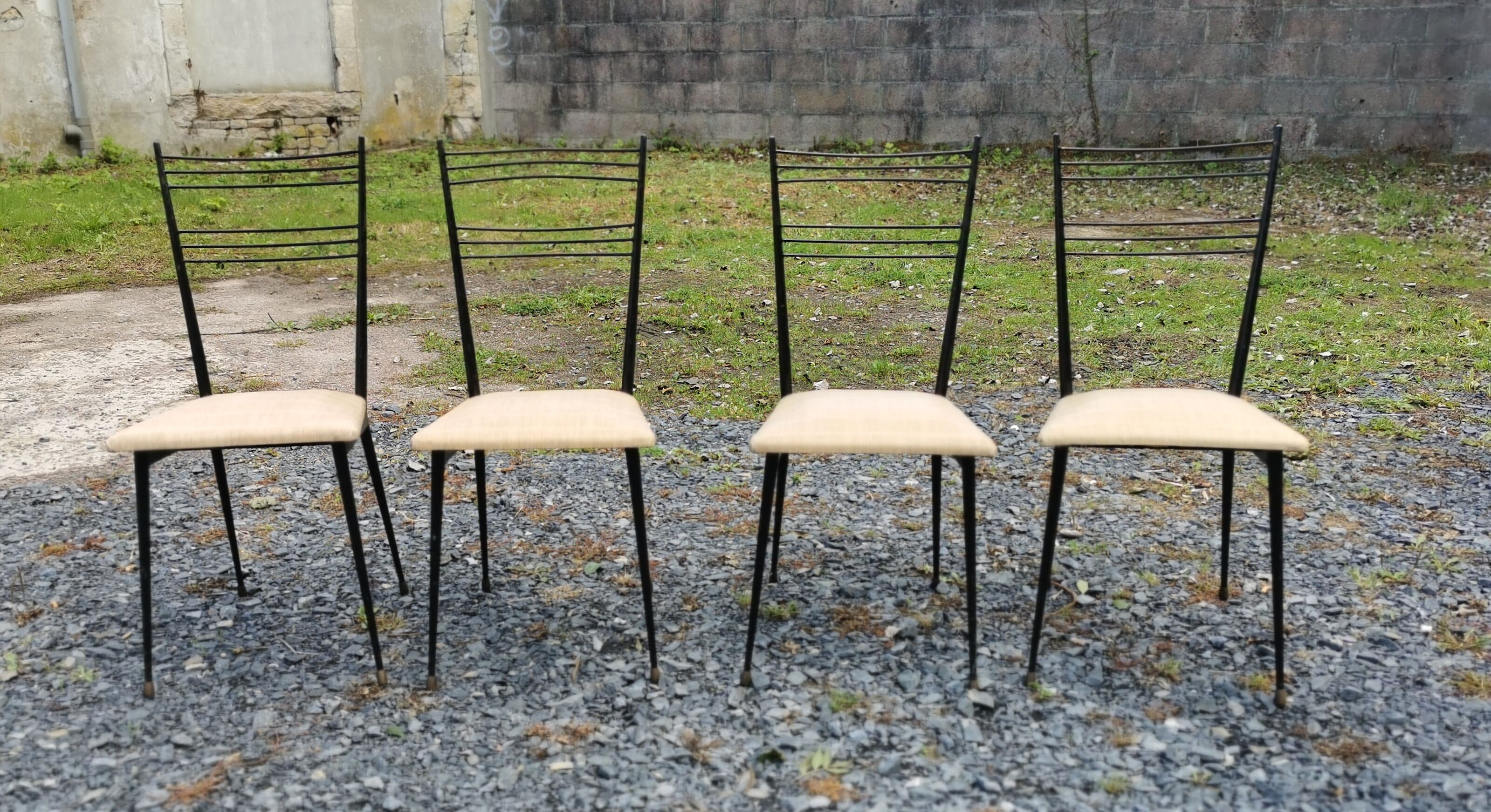4 vintage colette gueden chairs