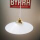 Lampshade opaline white art deco 1930 pendant lamp