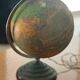 Vintage glass and metal world map for Perrina, circa 1960
