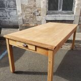 Table de ferme avec paire de bancs