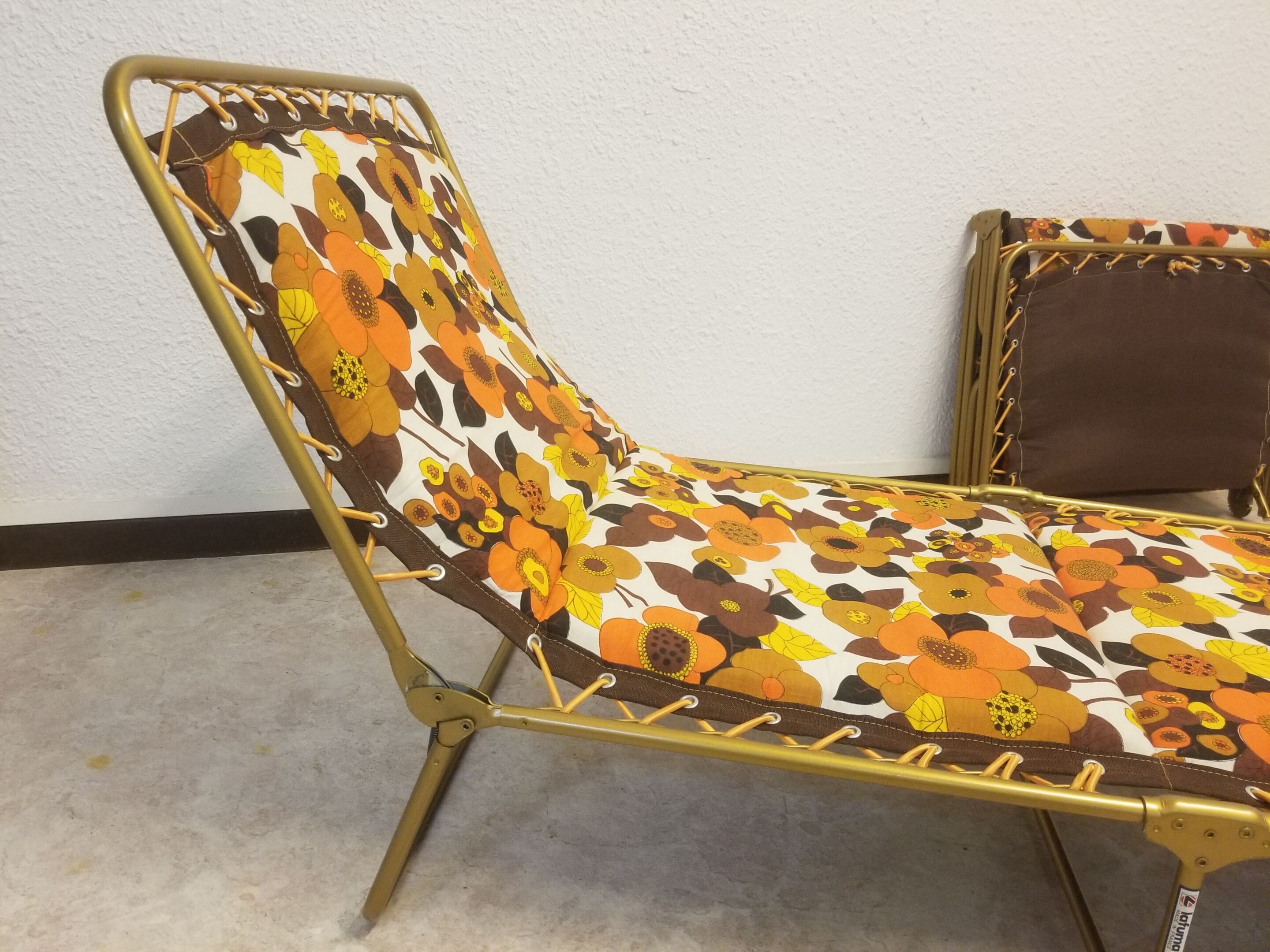 Pair of sun loungers Vintage Lafuma 1970 - NEW