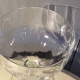 2 large ice cream bowls, dessert or otherwise, in crystal from the 1920s.