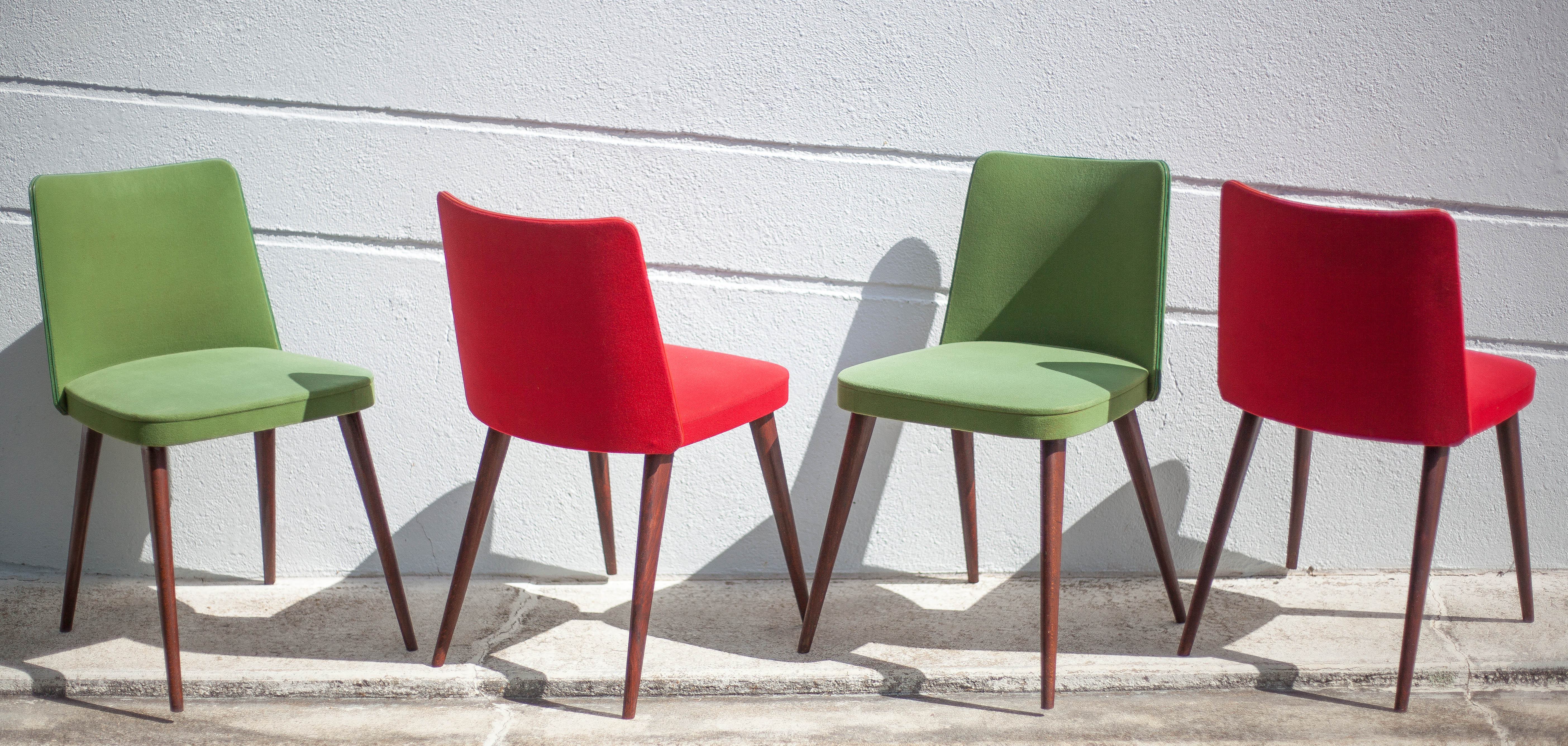 Vintage compass leg chairs, 50