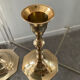 Pair of vintage brass candle holders