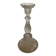 Antique diamond point candle holder, Sailmont glassworks