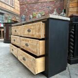 Old workshop furniture with 6 drawers.