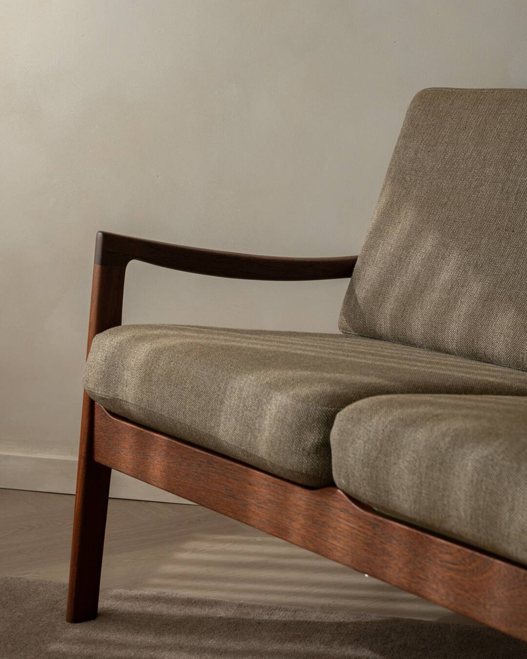 Vintage Senator Two-Seater Sofa by Ole Wanscher for Cado Danish Teak 1960s