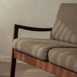 Vintage Senator Two-Seater Sofa by Ole Wanscher for Cado Danish Teak 1960s