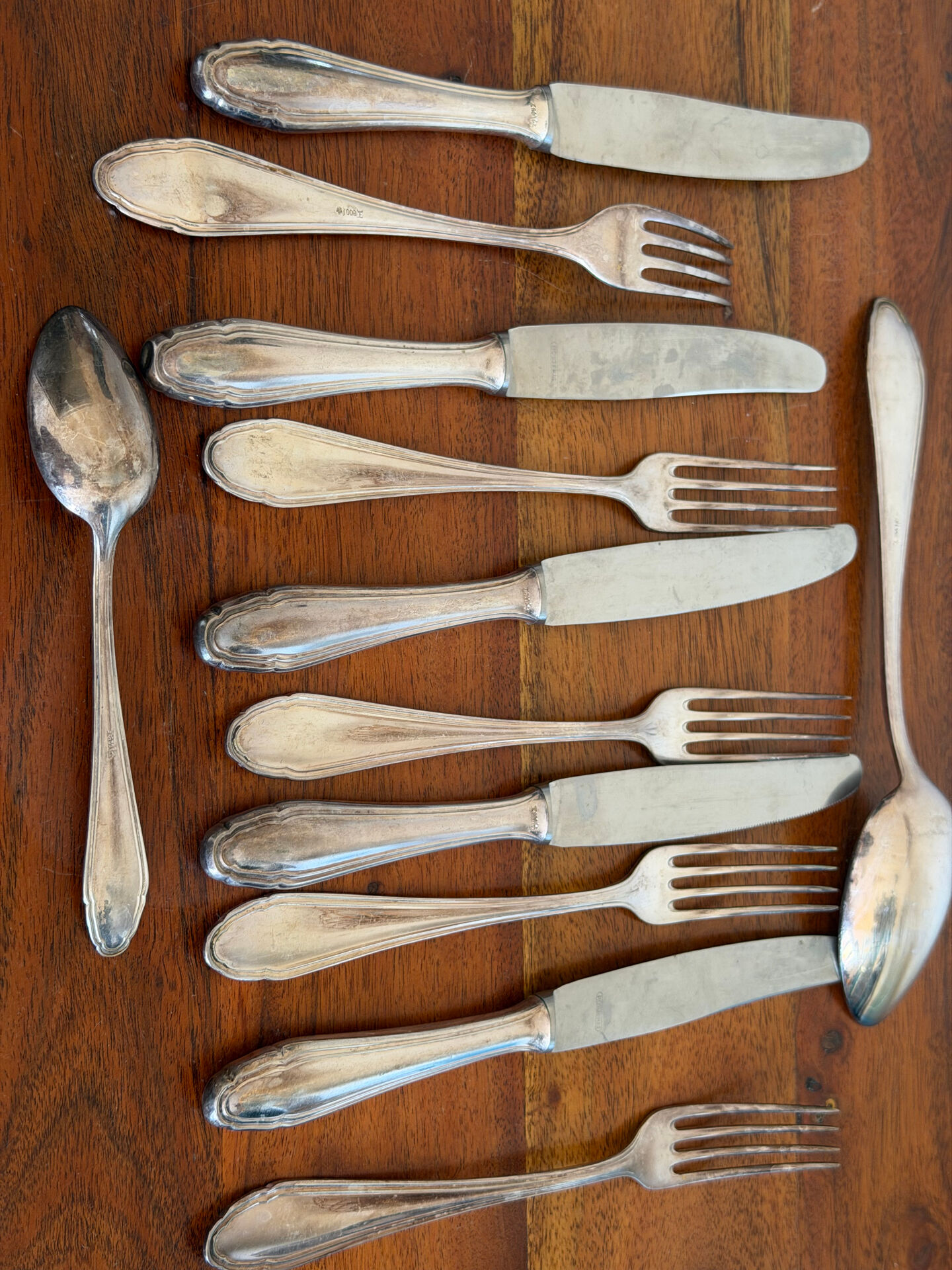 Set of solid silver cutlery Germany