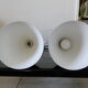 Pair of black hanging lamps, 1960