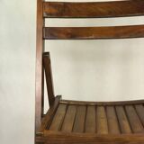 Folding chair in raw wood