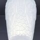 Large art deco glass vase with French floral decor H. 29.5 cm