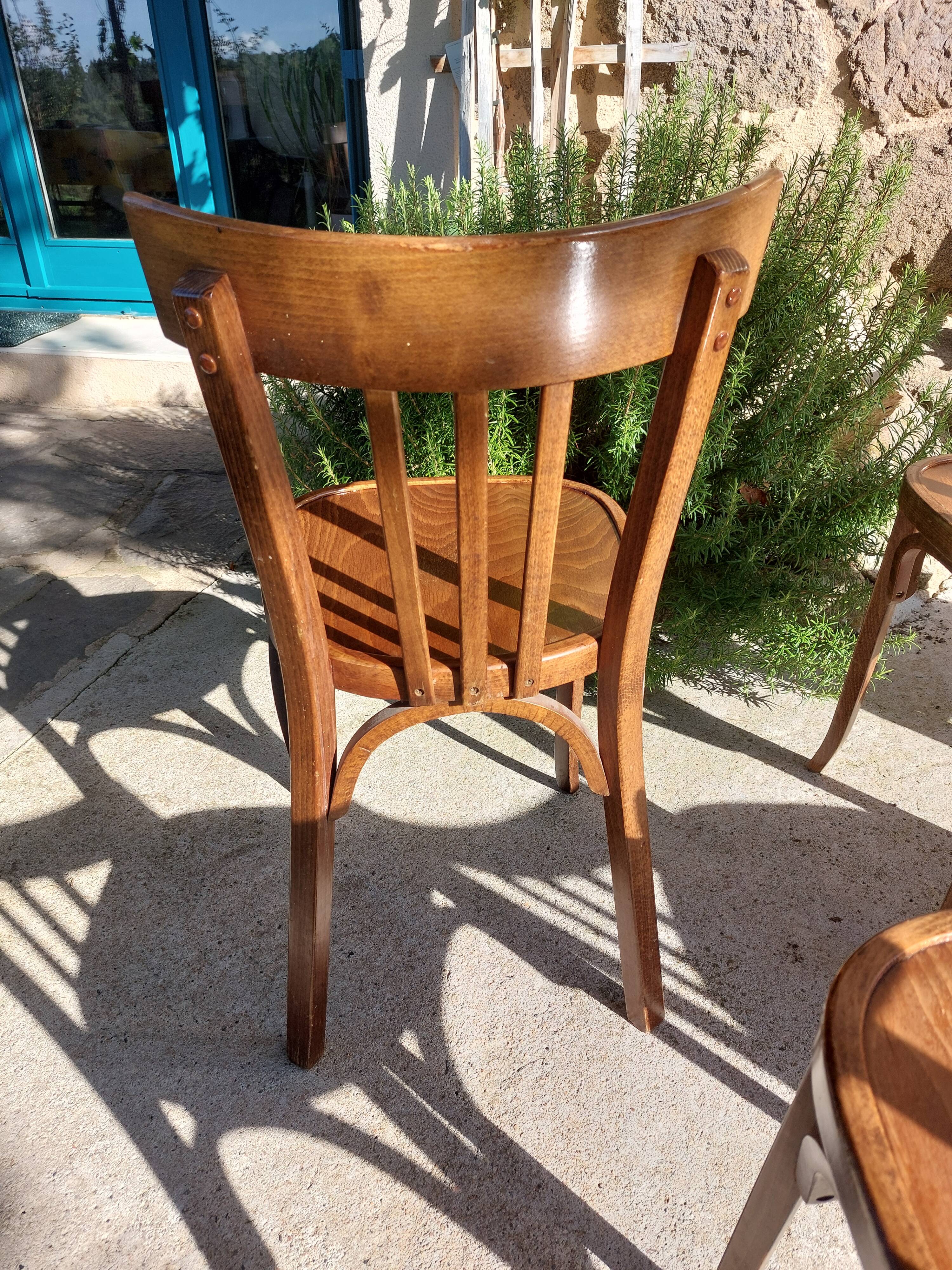 5 vintage Baumann bistro chairs