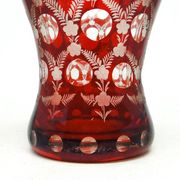 Biedermeier glass, red glass, Czechia, 19th century