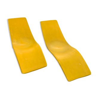 Pair of sunbathing Charles Zublena for Club Meditérannée