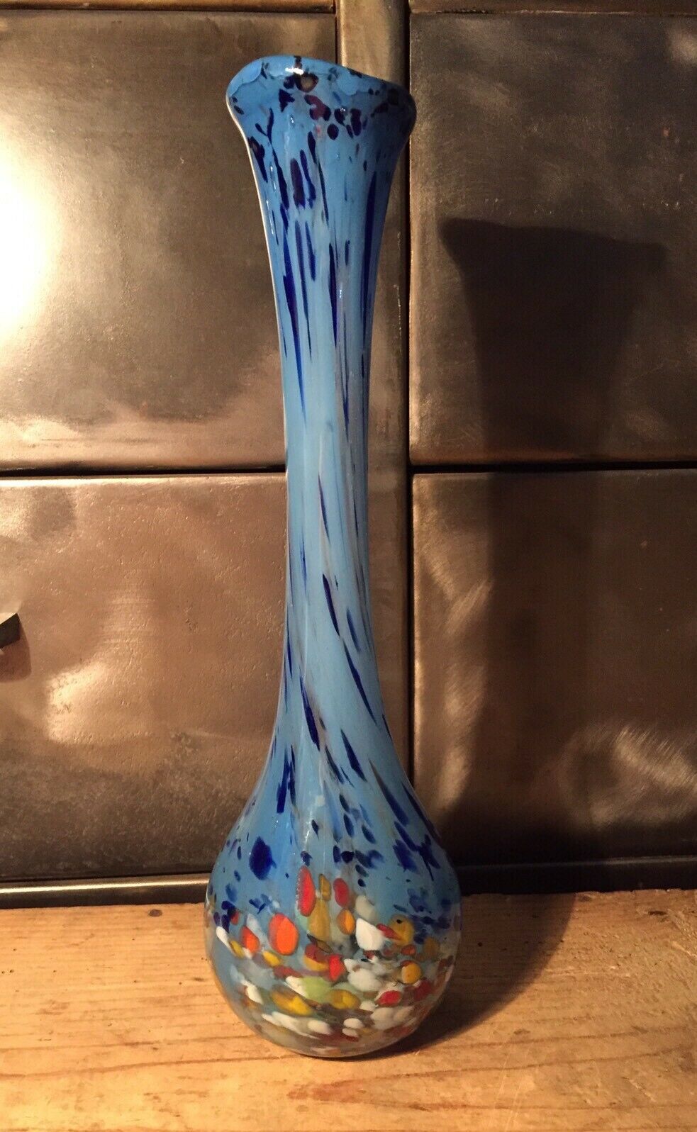 Soliflore vase in blown glass