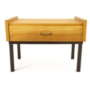 Table de chevet teck blond