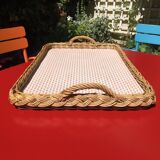 rattan orangeade tray