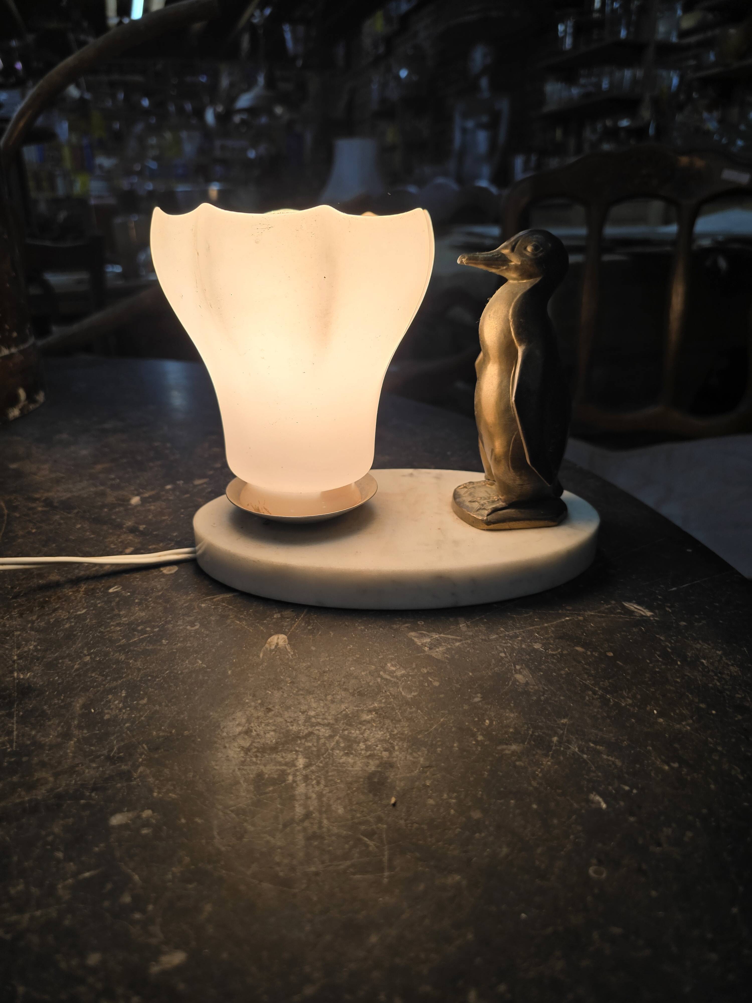 Penguin lamp from the 60s