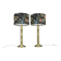 1960s  Pair of Large Brass Table Lamps, Denmark