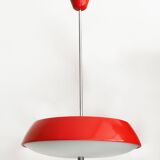 1960's Red Mid Century Ceiling Lamp by Josef Hurka for Napako