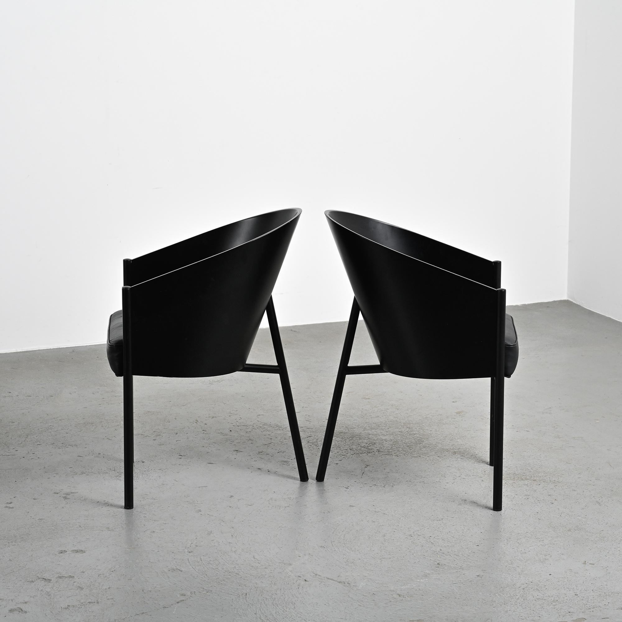 Pair of Costes armchairs by Philippe Starck, circa 1984.