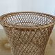 Rattan wastebasket, office, 1960 1970